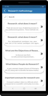 Research methodology android App screenshot 2